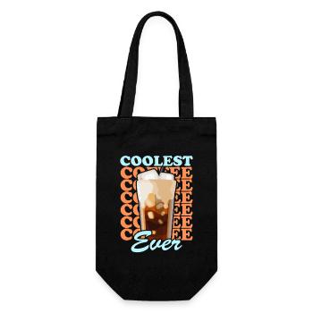 Iced Coffee Iced Coffee Coffee Lover Gift - Gift Bag for Bottles - black - Front