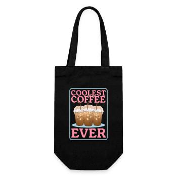 Café glacé Coffee Lover Cadeau de café glacé - Sac à bouteille - noir - Devant