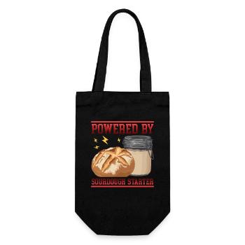 Sourdough Starter | Sourdough Bread Baker Gift - Gift Bag for Bottles - black - Front