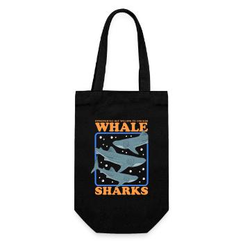 Whale Shark Whale Shark Whale Sharks Gift - Gift Bag for Bottles - black - Front