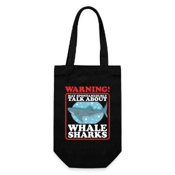Whale Shark Whale Shark Gift - Gift Bag for Bottles - black - Front