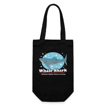 Whale Shark Whale Sharks | cool whale shark gift - Gift Bag for Bottles - black - Front