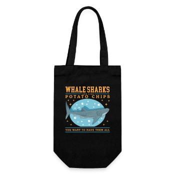 Whale Sharks Whale Shark | cool whale sharks gift - Gift Bag for Bottles - black - Front