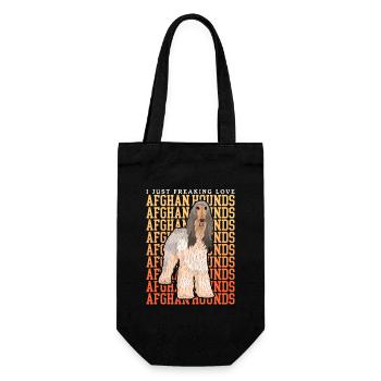 Cadeau de propriétaire de chien lévrier afghan - Sac à bouteille - noir - Devant