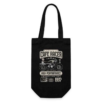 Cafe Racer Motorrad Geburtstag Biker Jahrgang 1997 - Geschenkbeutel für Flaschen - Schwarz - Vorne