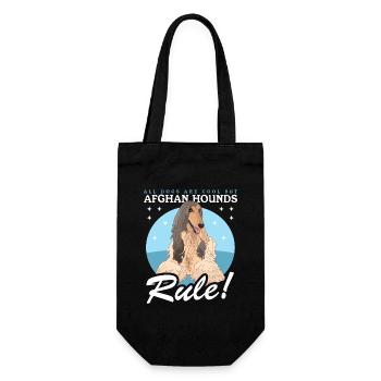 Cadeau de propriétaire de chien lévrier afghan - Sac à bouteille - noir - Devant