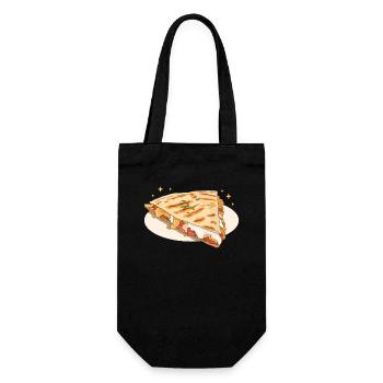 Quesadilla Tortilla Quesadillas Geschenk - Geschenkbeutel für Flaschen - Schwarz - Vorne