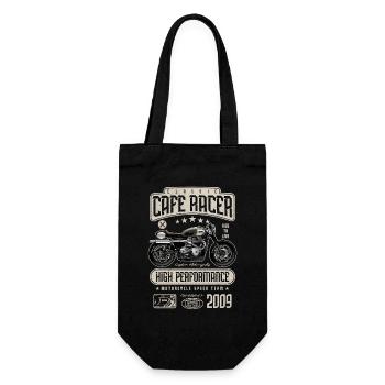 Cafe Racer Moto Anniversaire Motard Né en 2009 - Sac à bouteille - noir - Devant