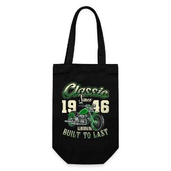 Motorcycle Bikers Motorbike Birthday Born In 1931 - Gift Bag for Bottles - black - Front