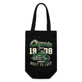 Motorcycle Bikers Motorbike Birthday Born In 1988 - Gift Bag for Bottles - black - Front
