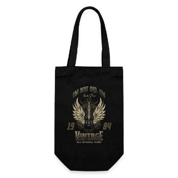 Ich bin nicht alt, ich bin Vintage Retro 1984 Gitarrist - Geschenkbeutel für Flaschen - Schwarz - Vorne