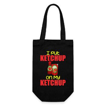I Put Ketchup On My Ketchup Tee Costume Tomato DIY - Sac à bouteille - noir - Devant
