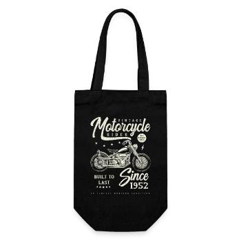 Vintage Motorrad Biker Motorrad Geburtstag 1952 - Geschenkbeutel für Flaschen - Schwarz - Vorne
