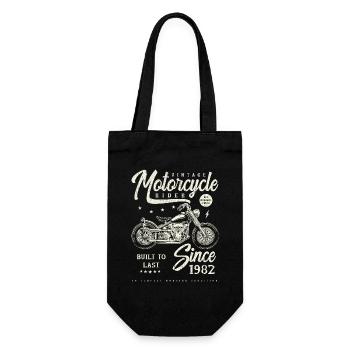 Vintage Motorcycle Bikers Motorbike Birthday 1982 - Gift Bag for Bottles - black - Front
