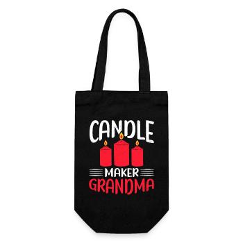 Candles Candle Maker Candle Maker Gift - Gift Bag for Bottles - black - Front