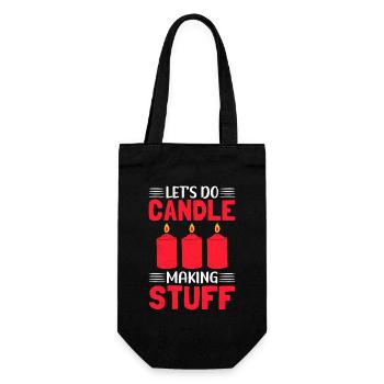 Candles Candle Maker Candle Maker Gift - Gift Bag for Bottles - black - Front