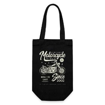 Vintage Motorcycle Bikers Motorbike Birthday 2002 - Gift Bag for Bottles - black - Front