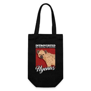 Hyène Hyène tachetée Cadeau - Sac à bouteille - noir - Devant