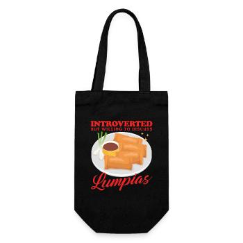 Lumpia Spring Roll Loempia Gift - Gift Bag for Bottles - black - Front