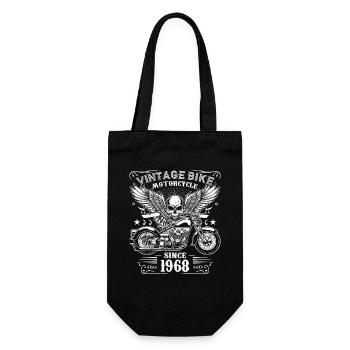 1968 Moto Vintage Biker Anniversaire Né En 1968 - Sac à bouteille - noir - Devant