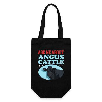 Bovins Angus Aberdeen Cadeaux de bovins Angus Aberdeen - Sac à bouteille - noir - Devant