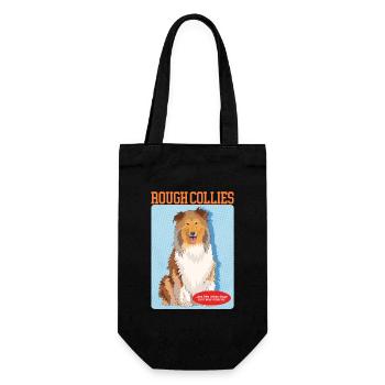 Collie Dogs Cadeau Collie à poil long - Sac à bouteille - noir - Devant