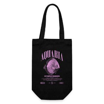 Discus Cichlidé Fish Keeper Moderne Streetwear - Sac à bouteille - noir - Devant