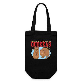 Quokka Kangaroos Quokkas Cadeau - Sac à bouteille - noir - Devant
