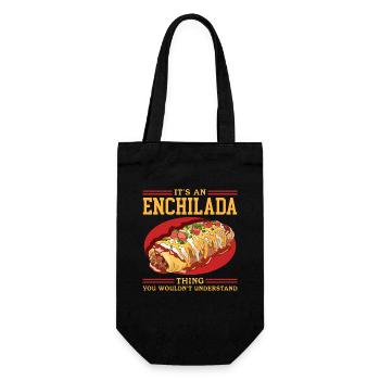 Enchilada Mexican Food Enchiladas Gift - Gift Bag for Bottles - black - Front