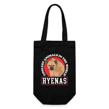 Hyène Hyène tachetée Cadeau - Sac à bouteille - noir - Devant