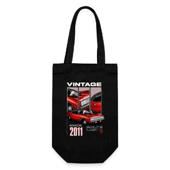 I'm Not Old I'm Vintage Classic Car Born In 2011 - Gift Bag for Bottles - black - Front