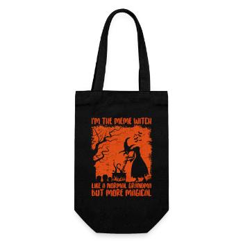 I'm The Meme Witch Like A Normal Grandma Halloween - Gift Bag for Bottles - black - Front