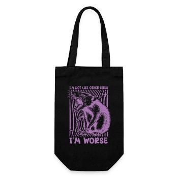 Possum I'm Not Like Other Girls I'm Worse Funny - Gift Bag for Bottles - black - Front