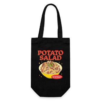 Salade de pommes de terre Cadeaux de salade de pommes de terre - Sac à bouteille - noir - Devant