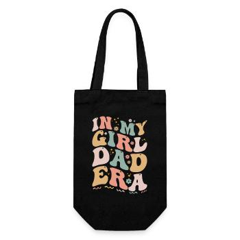 In My Girl Dad Ära Lustiges Mädchen Dads Club - Neuer Vater - Geschenkbeutel für Flaschen - Schwarz - Vorne