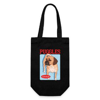 Puggle Dog Owner Cadeau pour propriétaire de chien - Sac à bouteille - noir - Devant