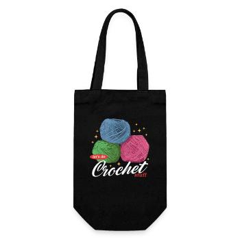 crochet crochet cadeau - Sac à bouteille - noir - Devant