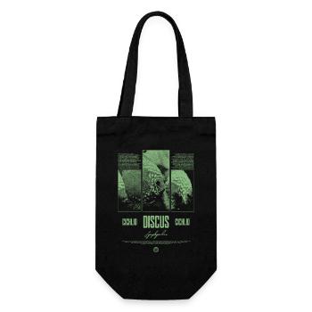 Diskusfisch Buntbarsch Aquarium Fischhalter - Geschenkbeutel für Flaschen - Schwarz - Vorne