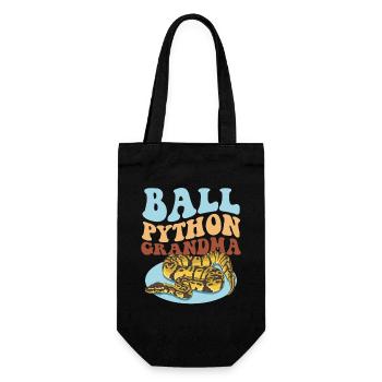 King Python Granny Python Snake Gift - Gift Bag for Bottles - black - Front