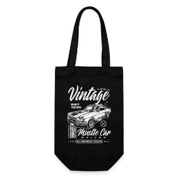 Ich bin nicht alt, ich bin ein Oldtimer, Oldtimer Jahrgang 1935 - Geschenkbeutel für Flaschen - Schwarz - Vorne