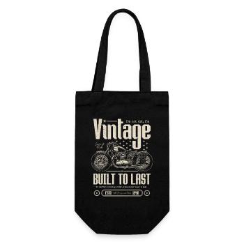 Vintage Motorrad Biker Motorrad Geburtstag 1948 - Geschenkbeutel für Flaschen - Schwarz - Vorne