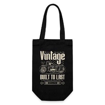 Vintage Motorrad Biker Motorrad Geburtstag 1971 - Geschenkbeutel für Flaschen - Schwarz - Vorne