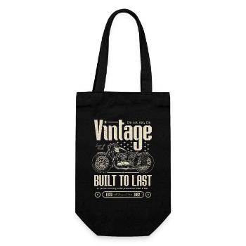 Vintage Motorrad Biker Motorrad Geburtstag 1992 - Geschenkbeutel für Flaschen - Schwarz - Vorne