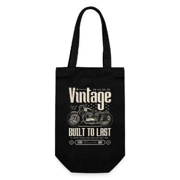 Vintage Motorrad Biker Motorrad Geburtstag 1987 - Geschenkbeutel für Flaschen - Schwarz - Vorne