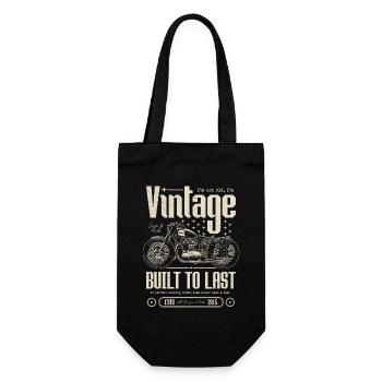 Vintage Motorcycle Bikers Motorbike Birthday 2015 - Gift Bag for Bottles - black - Front