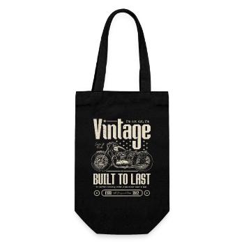 Moto Vintage Motard Moto Anniversaire 2012 - Sac à bouteille - noir - Devant