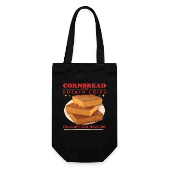 Cornbread Cornbread Cornbread Gift - Gift Bag for Bottles - black - Front