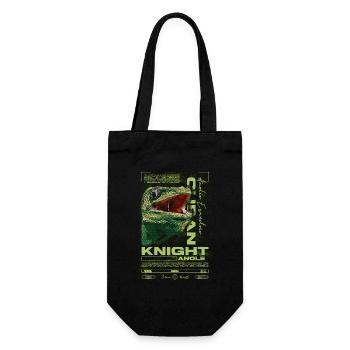 Cuban Knight Anole Reptile Keeper Lizard - Gift Bag for Bottles - black - Front