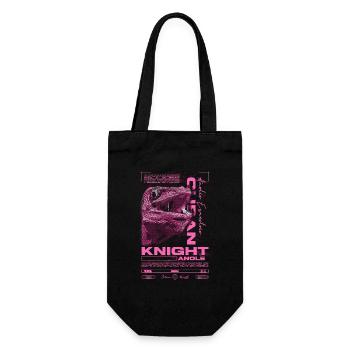 Cuban Knight Anole Reptile Keeper Lizard - Gift Bag for Bottles - black - Front