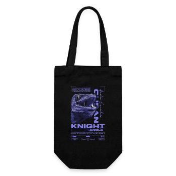 Cuban Knight Anole Reptile Keeper Lizard - Gift Bag for Bottles - black - Front